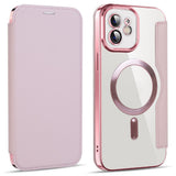 Husa pentru iPhone 12, Techsuit SmartMag Book Case, albastru