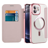 Husa pentru iPhone 12, Techsuit SmartMag Book Case, albastru