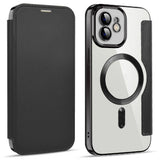 Husa pentru iPhone 12, Techsuit SmartMag Book Case, albastru
