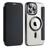 Husa pentru iPhone 13 Pro, Techsuit SmartMag Book Case, albastru