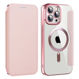 Husa pentru iPhone 13 Pro, Techsuit SmartMag Book Case, albastru