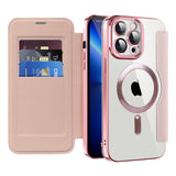 Husa pentru iPhone 13 Pro, Techsuit SmartMag Book Case, albastru