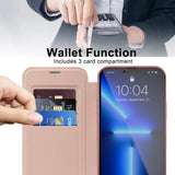 Husa pentru iPhone 13 Pro, Techsuit SmartMag Book Case, albastru