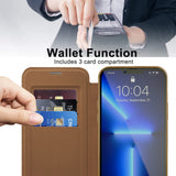Husa pentru iPhone 13 Pro, Techsuit SmartMag Book Case, albastru