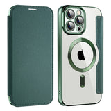 Husa pentru iPhone 13 Pro, Techsuit SmartMag Book Case, albastru