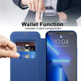 Husa pentru iPhone 13 Pro, Techsuit SmartMag Book Case, albastru