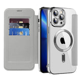 Husa pentru iPhone 13 Pro, Techsuit SmartMag Book Case, albastru
