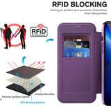 Husa pentru iPhone 13 Pro, Techsuit SmartMag Book Case, albastru