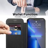 Husa pentru iPhone 13 Pro Max, Techsuit SmartMag Book Case, albastru