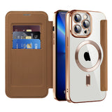 Husa pentru iPhone 13 Pro Max, Techsuit SmartMag Book Case, albastru