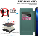 Husa pentru iPhone 13 Pro Max, Techsuit SmartMag Book Case, albastru