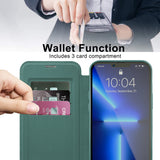 Husa pentru iPhone 13 Pro Max, Techsuit SmartMag Book Case, albastru