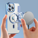Husa pentru iPhone 13 Pro Max, Techsuit SmartMag Book Case, bleu