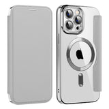 Husa pentru iPhone 13 Pro Max, Techsuit SmartMag Book Case, albastru