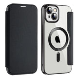 Husa pentru iPhone 14, Techsuit SmartMag Book Case, albastru