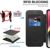 Husa pentru iPhone 14, Techsuit SmartMag Book Case, albastru