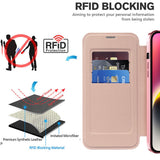 Husa pentru iPhone 14, Techsuit SmartMag Book Case, albastru