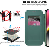 Husa pentru iPhone 14, Techsuit SmartMag Book Case, albastru