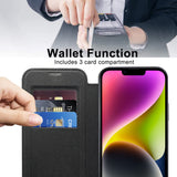 Husa pentru iPhone 14 Plus, Techsuit SmartMag Book Case, albastru