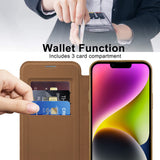 Husa pentru iPhone 14 Plus, Techsuit SmartMag Book Case, albastru