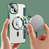 Husa pentru iPhone 14 Plus, Techsuit SmartMag Book Case, albastru