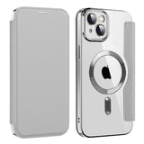 Husa pentru iPhone 14 Plus, Techsuit SmartMag Book Case, albastru