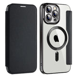 Husa pentru iPhone 14 Pro Max, Techsuit SmartMag Book Case, albastru