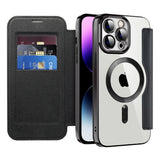 Husa pentru iPhone 14 Pro Max, Techsuit SmartMag Book Case, albastru