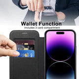 Husa pentru iPhone 14 Pro Max, Techsuit SmartMag Book Case, albastru