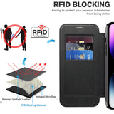 Husa pentru iPhone 14 Pro Max, Techsuit SmartMag Book Case, albastru