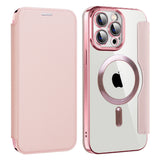 Husa pentru iPhone 14 Pro Max, Techsuit SmartMag Book Case, albastru
