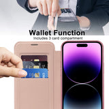 Husa pentru iPhone 14 Pro Max, Techsuit SmartMag Book Case, albastru