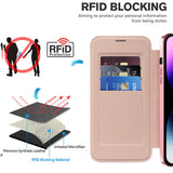 Husa pentru iPhone 14 Pro Max, Techsuit SmartMag Book Case, albastru