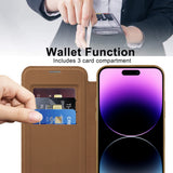 Husa pentru iPhone 14 Pro Max, Techsuit SmartMag Book Case, albastru