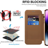 Husa pentru iPhone 14 Pro Max, Techsuit SmartMag Book Case, albastru