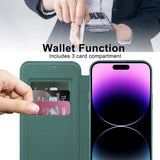 Husa pentru iPhone 14 Pro Max, Techsuit SmartMag Book Case, albastru