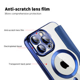 Husa pentru iPhone 14 Pro Max, Techsuit SmartMag Book Case, albastru