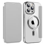 Husa pentru iPhone 14 Pro Max, Techsuit SmartMag Book Case, albastru