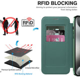 Husa pentru iPhone 15 Pro, Techsuit SmartMag Book Case, albastru