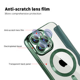 Husa pentru iPhone 15 Pro Max, Techsuit SmartMag Book Case, albastru
