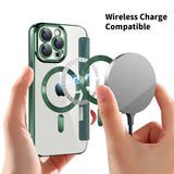 Husa pentru iPhone 15 Pro Max, Techsuit SmartMag Book Case, albastru