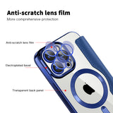 Husa pentru iPhone 15 Pro Max, Techsuit SmartMag Book Case, albastru