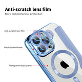 Husa pentru iPhone 15 Pro Max, Techsuit SmartMag Book Case, bleu