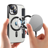 Husa pentru iPhone 15, Techsuit SmartMag Book Case, albastru