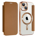Husa pentru iPhone 15, Techsuit SmartMag Book Case, albastru