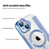 Husa pentru iPhone 15, Techsuit SmartMag Book Case, bleu