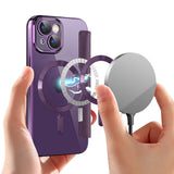 Husa pentru iPhone 15, Techsuit SmartMag Book Case, albastru