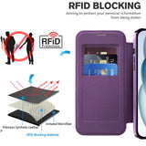 Husa pentru iPhone 15, Techsuit SmartMag Book Case, albastru