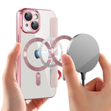 Husa pentru iPhone 15 Plus, Techsuit SmartMag Book Case, albastru