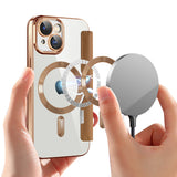 Husa pentru iPhone 15 Plus, Techsuit SmartMag Book Case, albastru